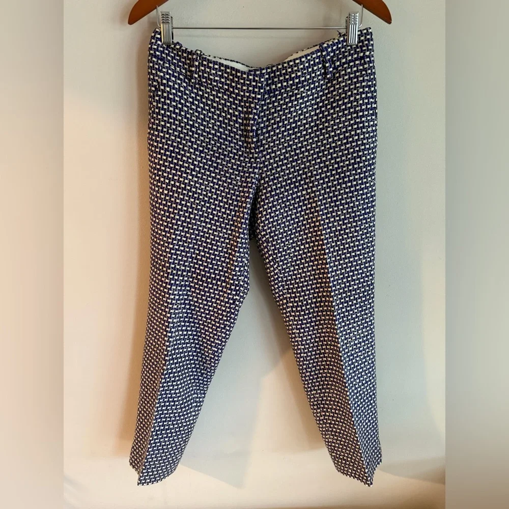 J. Crew Navy‎ and White Cafe Capri Pants size 4
